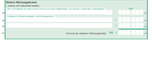 Vordruck Umzugskosten