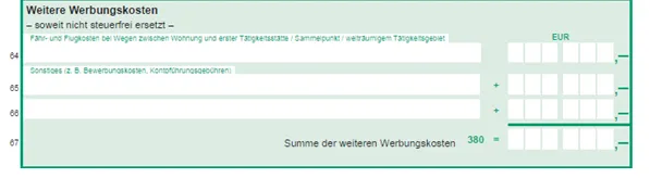 Vordruck Steuerberatungskosten