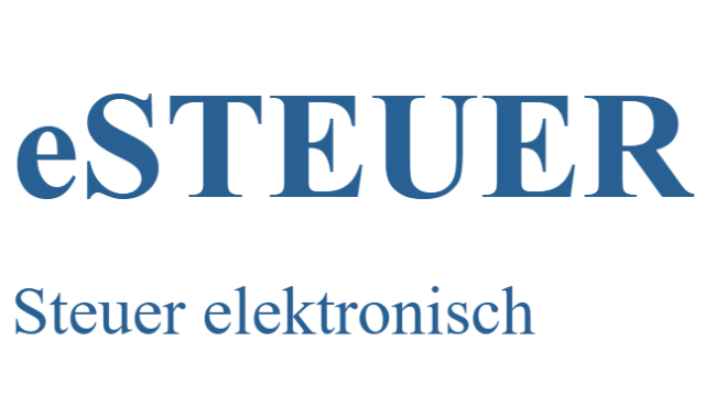 Das Logo bildet in Buchstaben eSTEUER ab und steht für Steuer elektronisch.