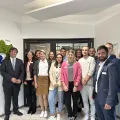Minister der Finanzen Dr. Marcus Optendrenk (links) zu Besuch im Finanzamt Kleve