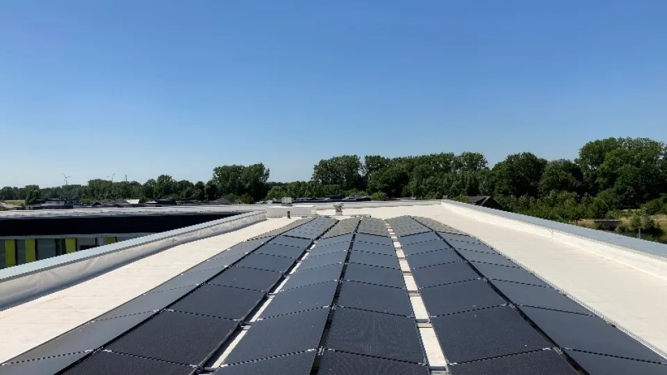 Solarmodule auf dem Dach
